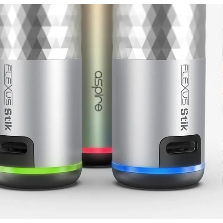 Anneaux lumineux vert, rouge et bleu indiquant le niveau de puissance du Flexus Stik