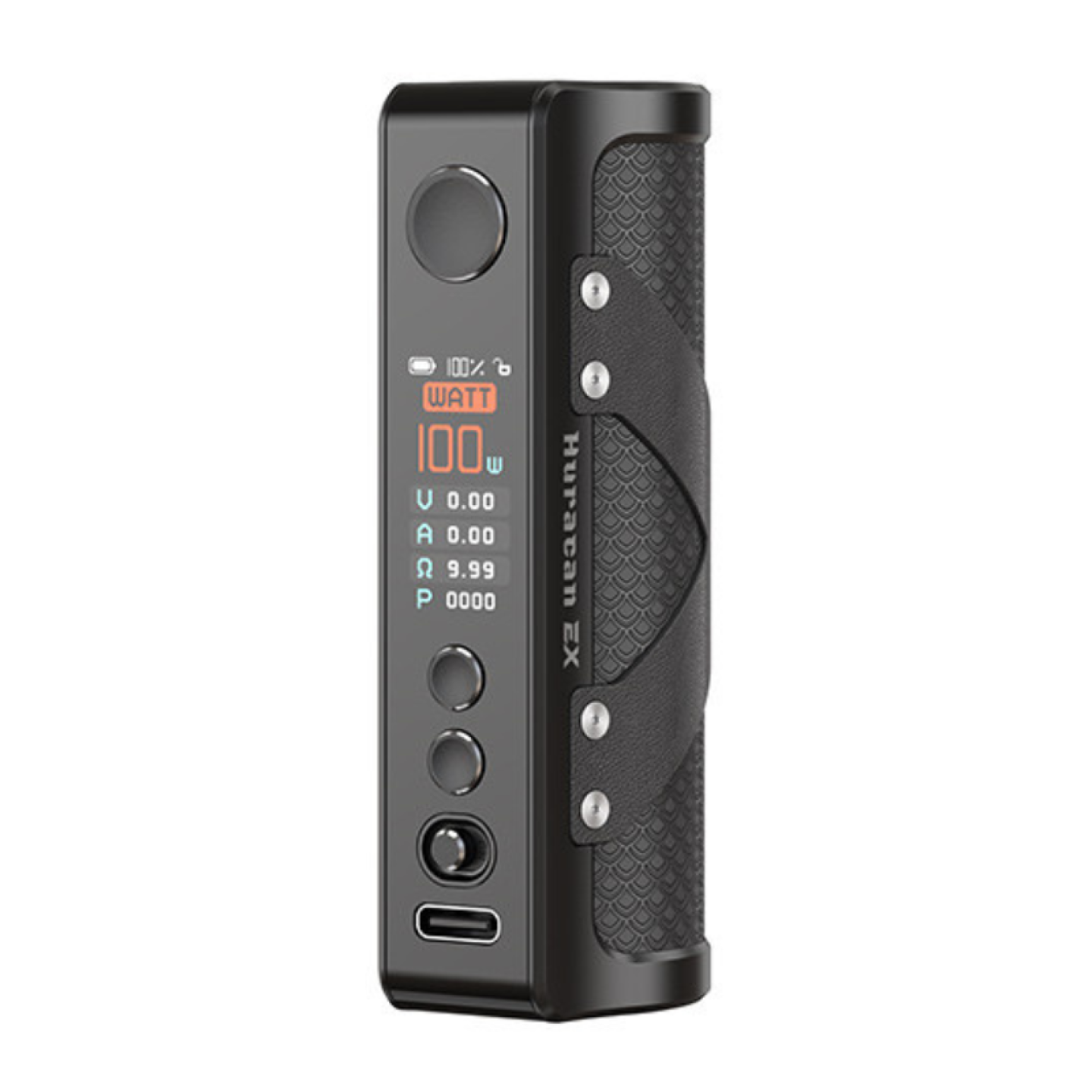 Box Huracan EX Aspire coloris Black, vue de face avec écran couleur