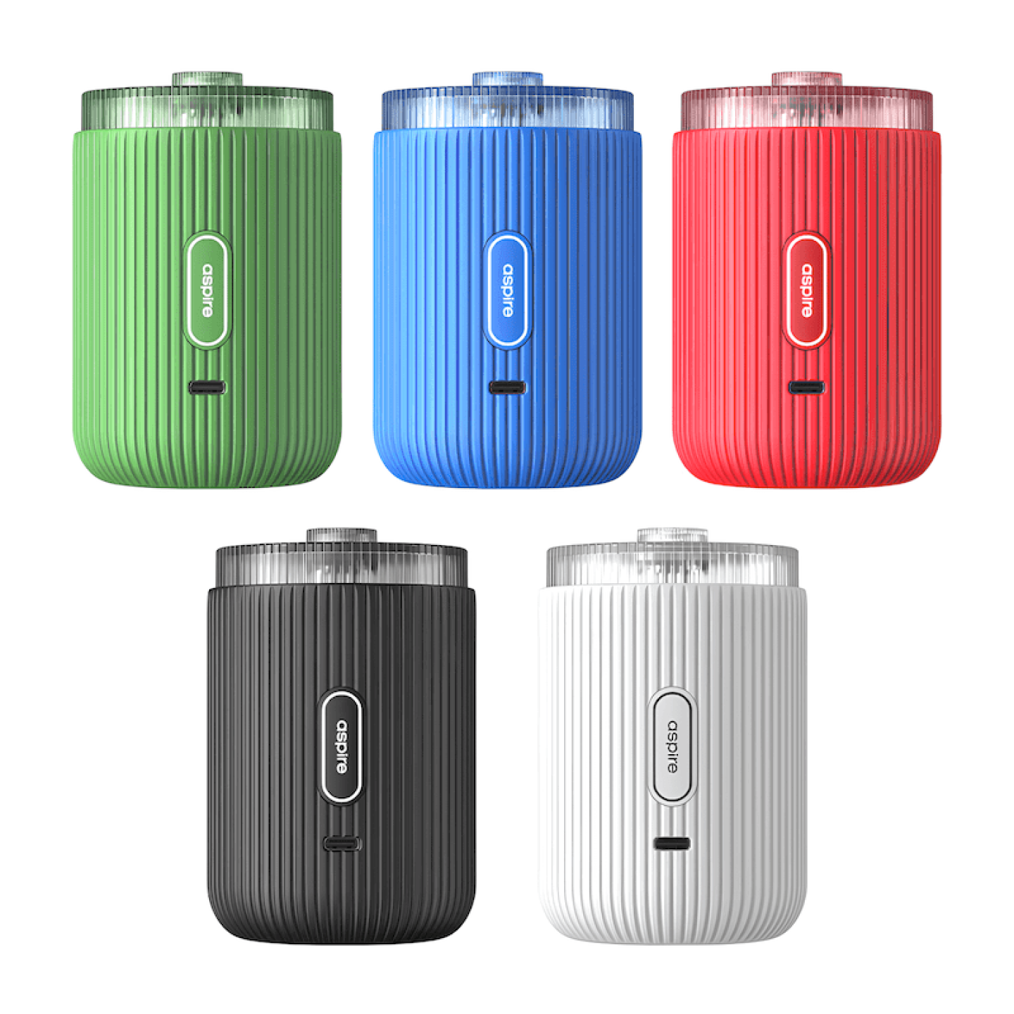Têtes de chicha électronique Proteus Neo Aspire dans les cinq coloris