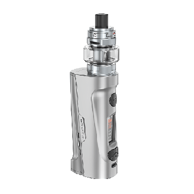 Kit Boxxer Aspire coloris Silver avec son clearomiseur AF Tank, vue de face