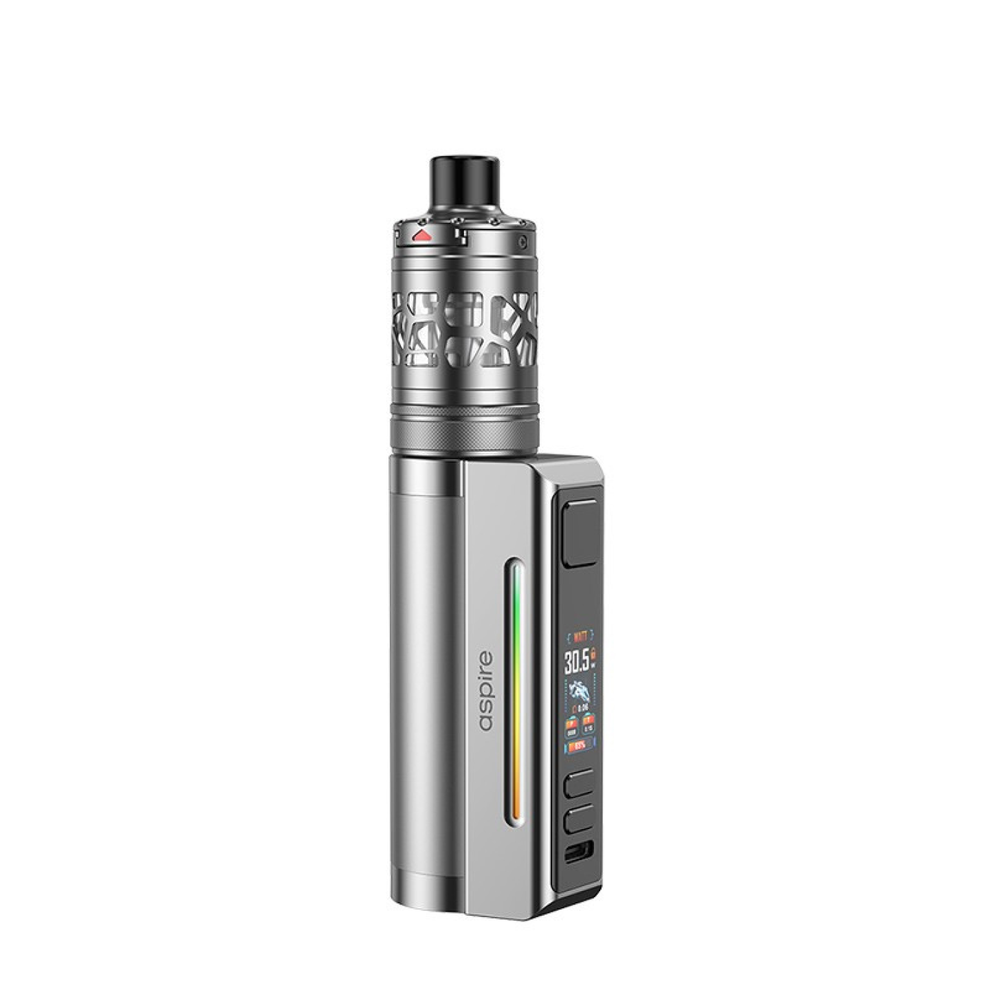 Kit Zelos M80 Aspire coloris Silver, vue de face