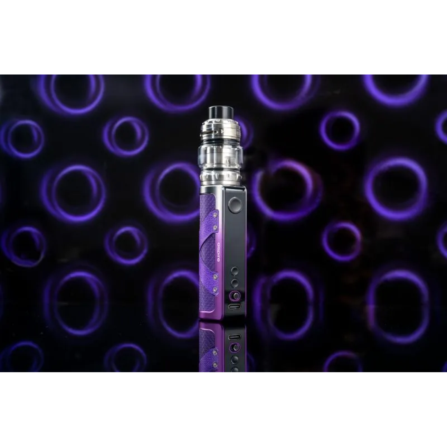 Kit Huracan EX violet debout, vue de trois quarts côté écran