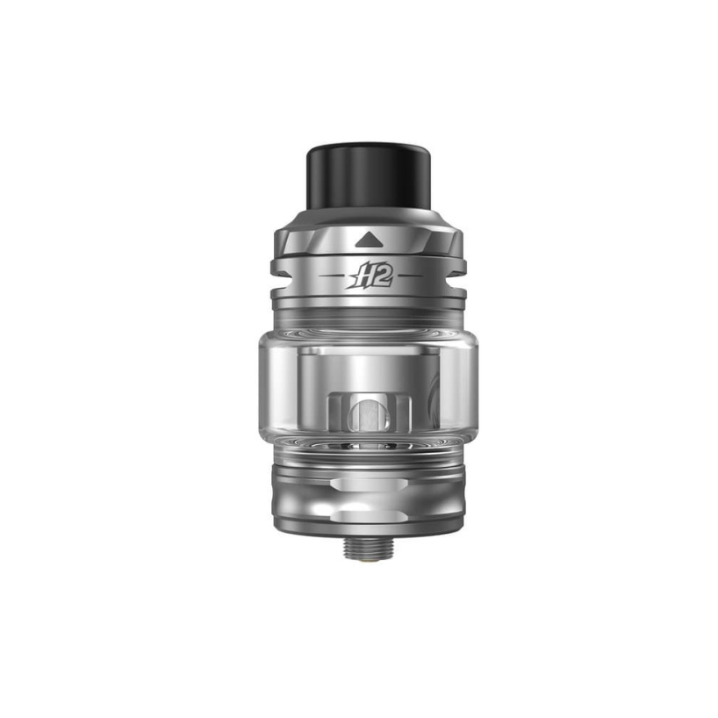 Clearomiseur H2 Aspire coloris Silver, vue de face avec verre droit