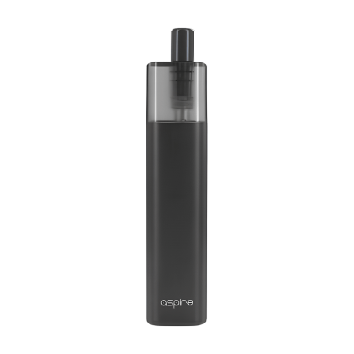 Kit Pod Vilter Aspire noir, vue de face avec son embout