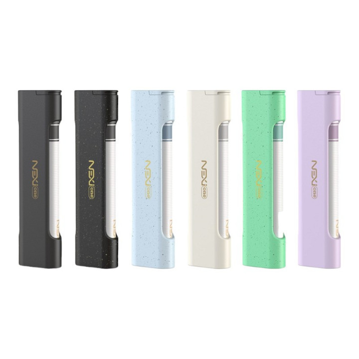 Six coloris de l'étui Nexi One Aspire alignés