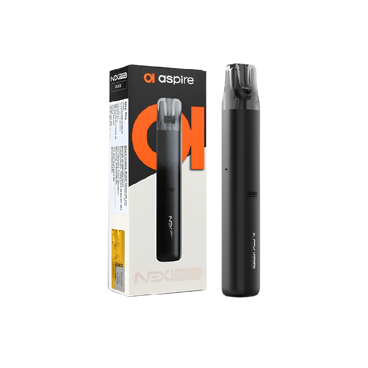 Nexi Pro Aspire Black posé à côté de sa boîte