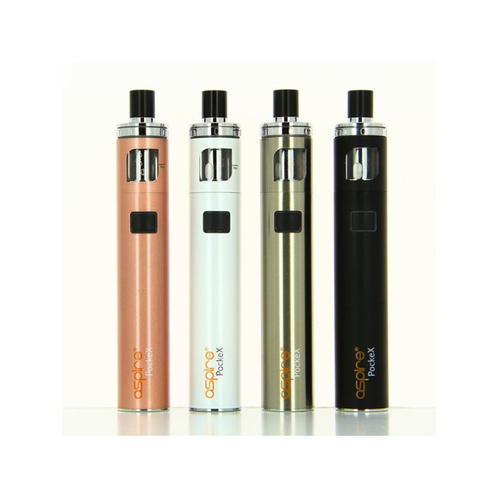 Les quatre coloris du kit PockeX AIO Aspire alignés