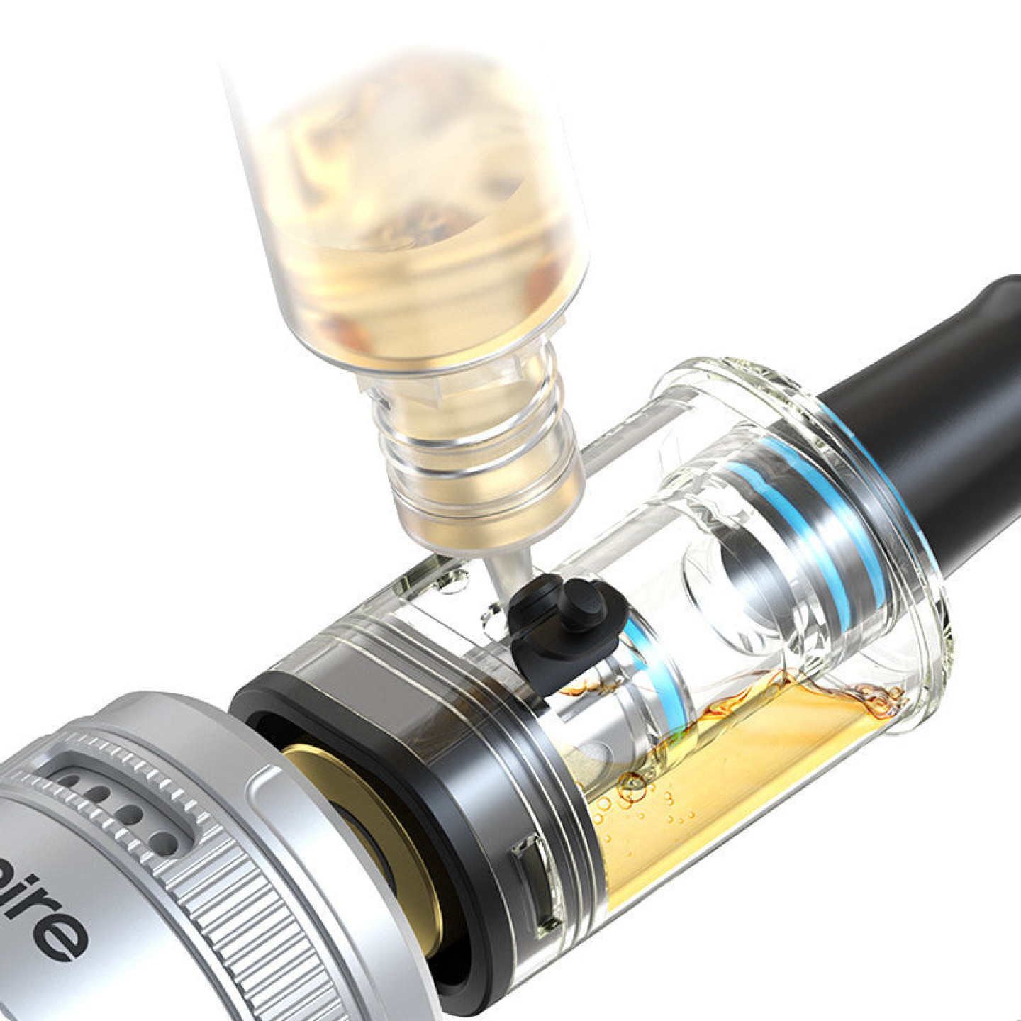 Remplissage par le côté de la cartouche du Magnum Nano Aspire