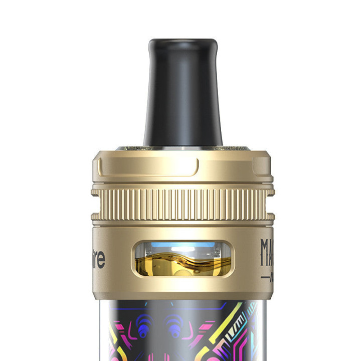 Haut du Magnum Nano : bague d'airflow et fenêtre de niveau d'e-liquide