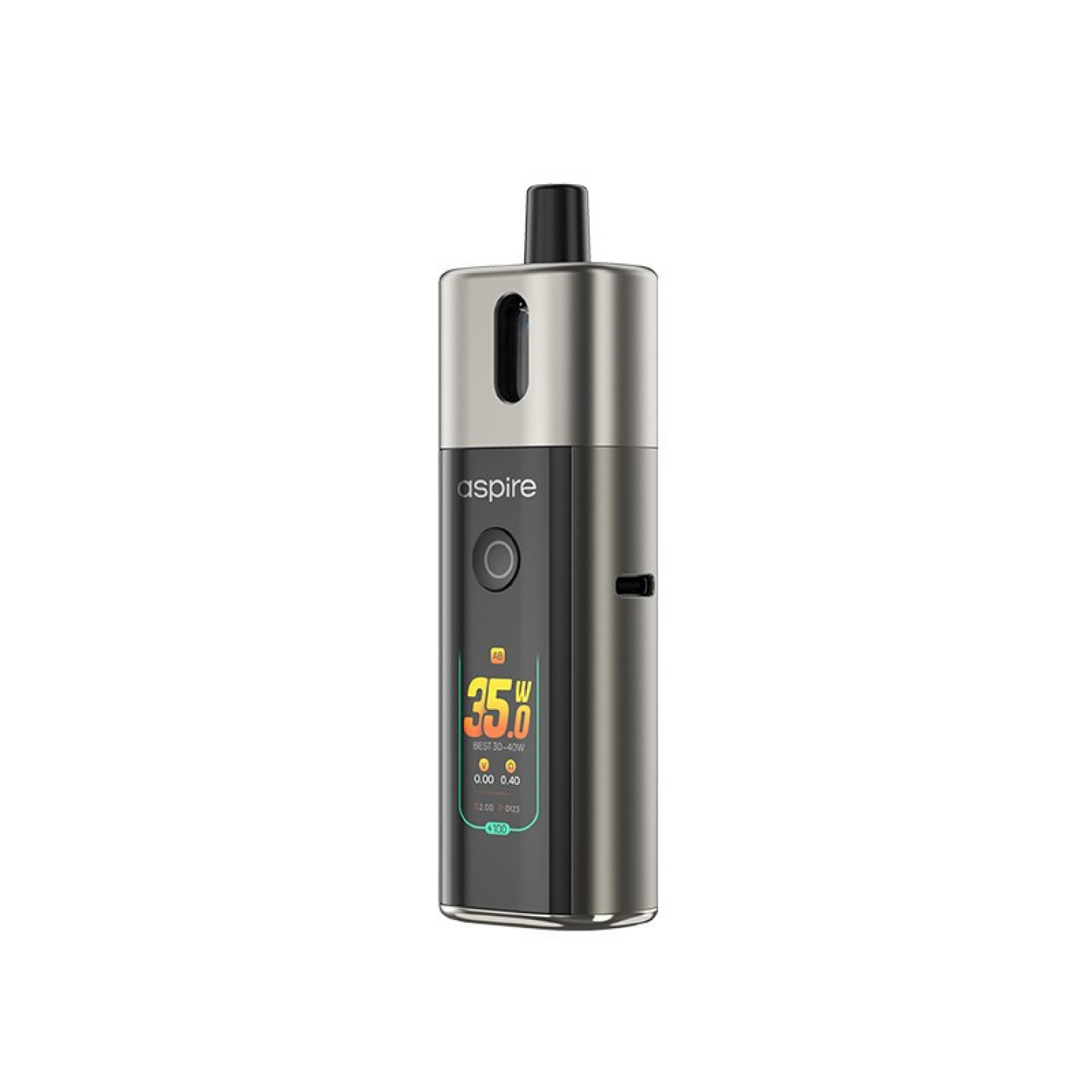 Kit Pod Fluffi Pro Aspire coloris Light Gunmetal
