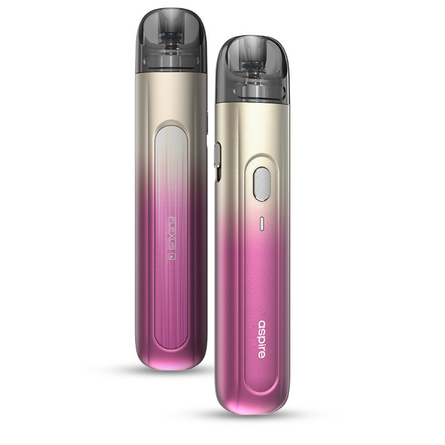 Kit Pod Flexus Q Aspire coloris Gold Pink Fade, face et dos
