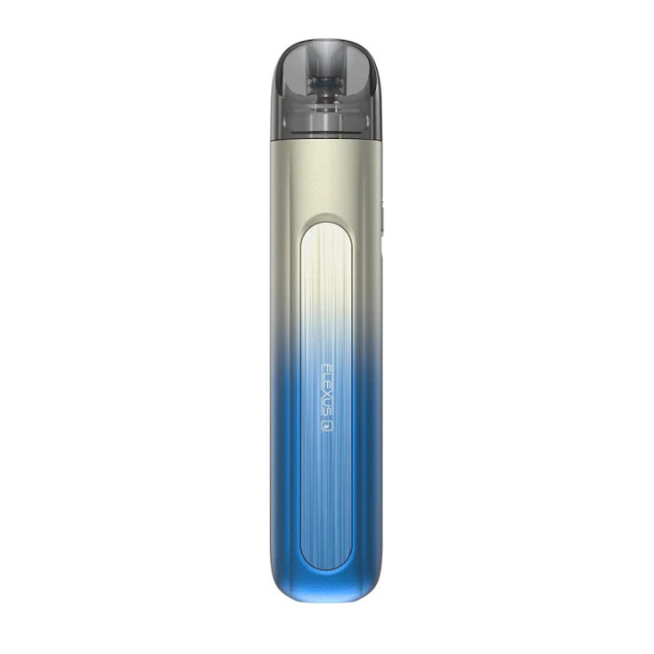 Kit Pod Flexus Q Aspire coloris Chrome Blue Fade, face et dos