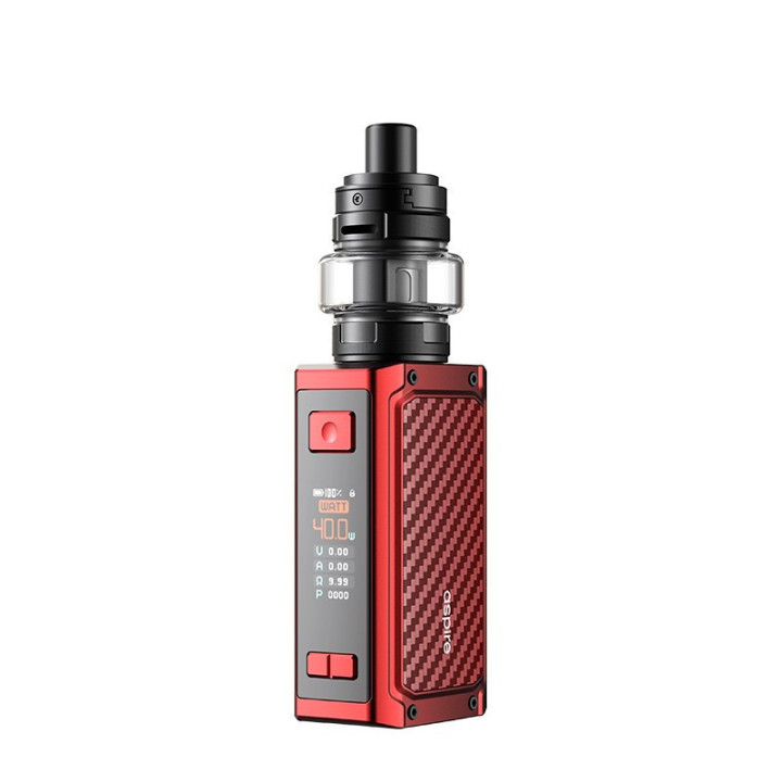Kit Rover Plus Aspire coloris Carbon Red avec clearomiseur AF Tank