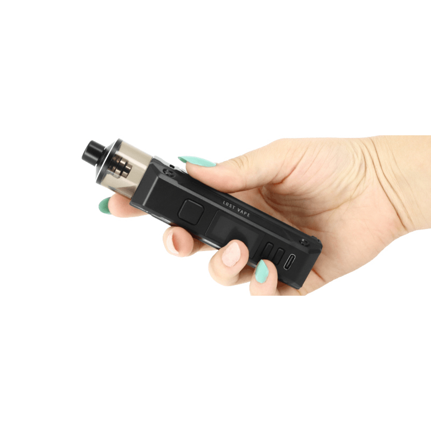 Kit Pod Thelema Urban 80 Lost Vape, vue de profil