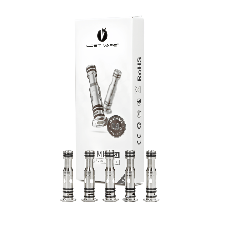 Pack de 5 résistances mesh UB Mini S1 Lost Vape 0.8 ohm