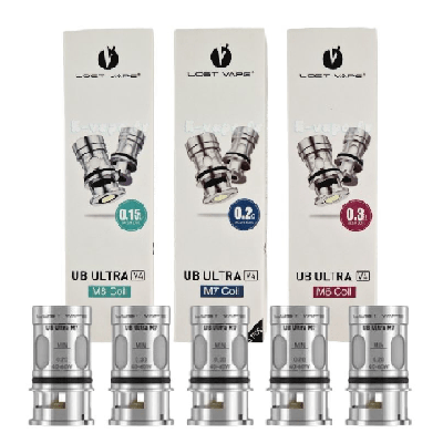 Pack de 5 résistances mesh UB Ultra V4 Lost Vape