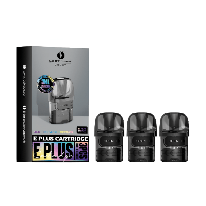 Pack de 3 cartouches E-Plus Lost Vape 3 ml