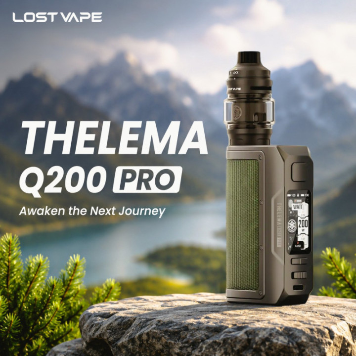 Kit Thelema Q200 Pro Lost Vape, contenu de la boîte