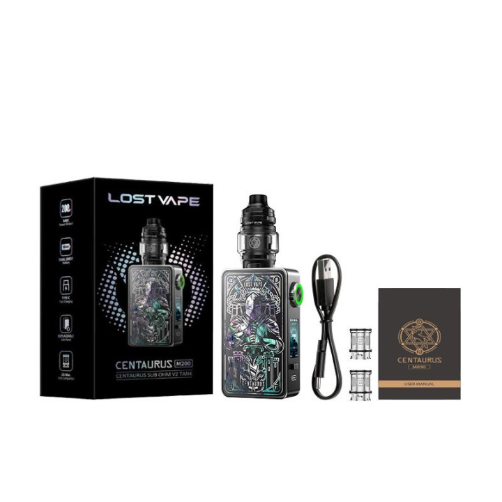 Kit Centaurus M200 Lost Vape, contenu de la boîte