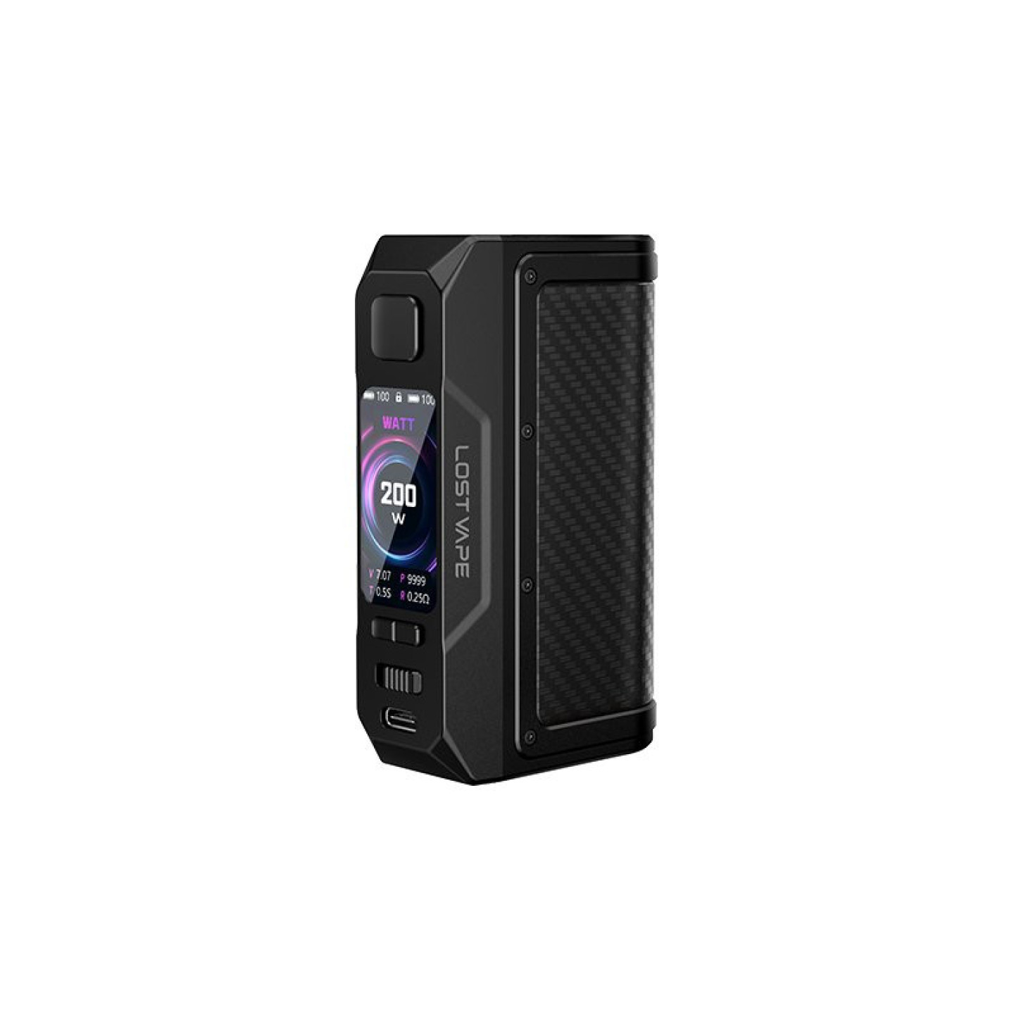 Box Thelema Q200 Pro Lost Vape, détail coloris Dark Guardian