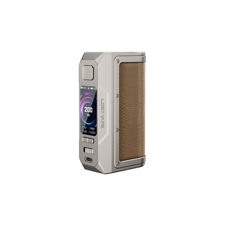 Box Thelema Q200 Pro Lost Vape, détail coloris Desert Defender