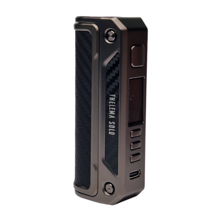 Box Thelema Solo 100 Lost Vape coloris Gunmetal Carbon Fiber