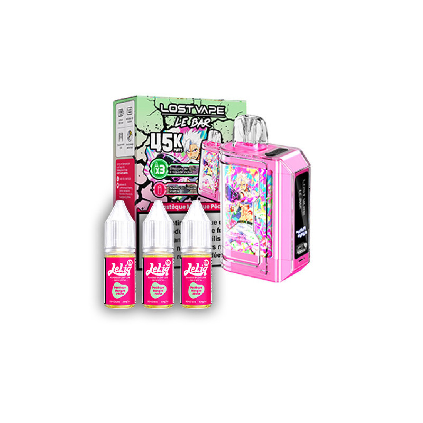 Kit Le Bar 45K Lost Vape, vue d'ensemble