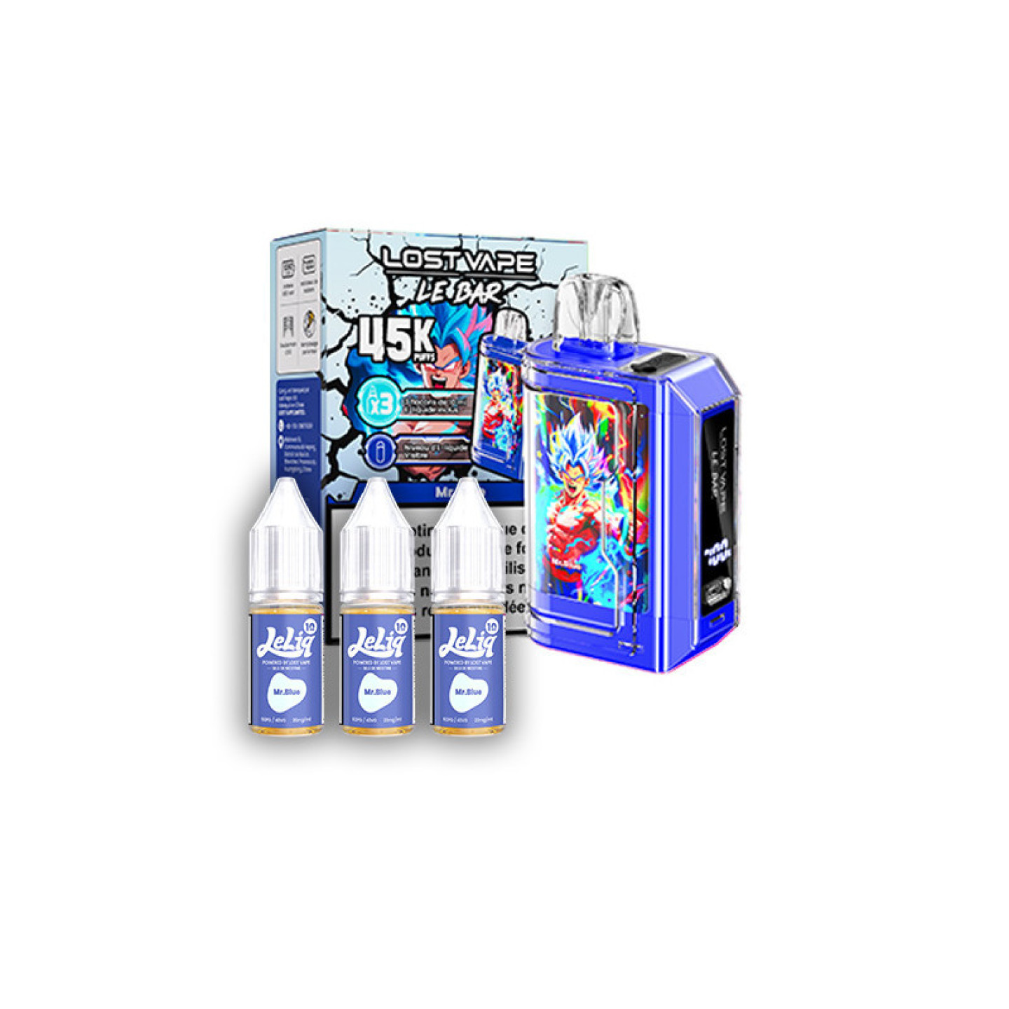 Kit Le Bar 45K Lost Vape saveur Mr. Blue