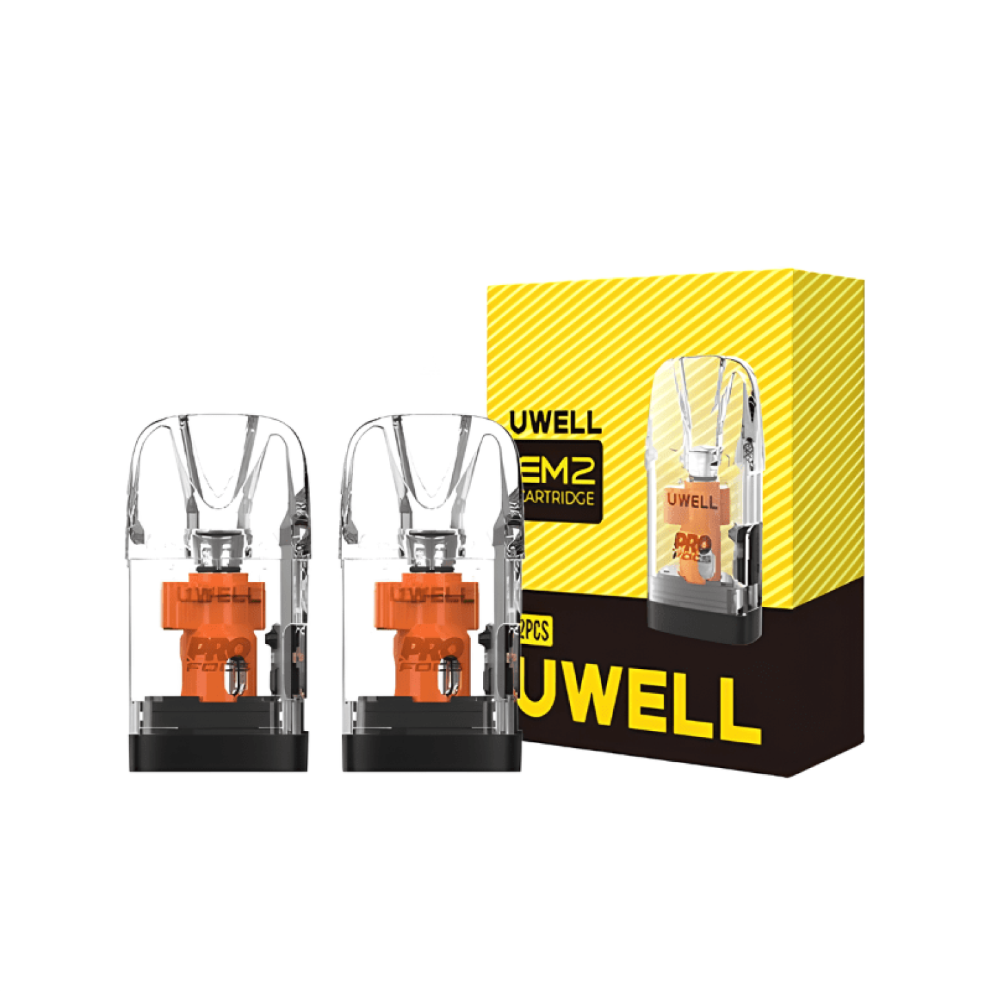 Cartouches EM2 Uwell, 0.3 et 0.6 ohm, boîte de 2