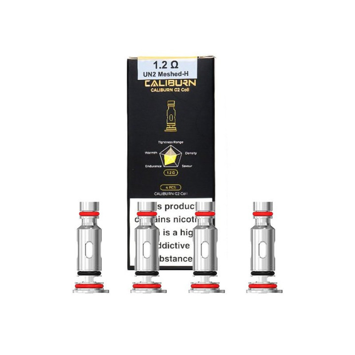 Résistance Caliburn G2 Uwell 1.2 ohm, boîte de 4