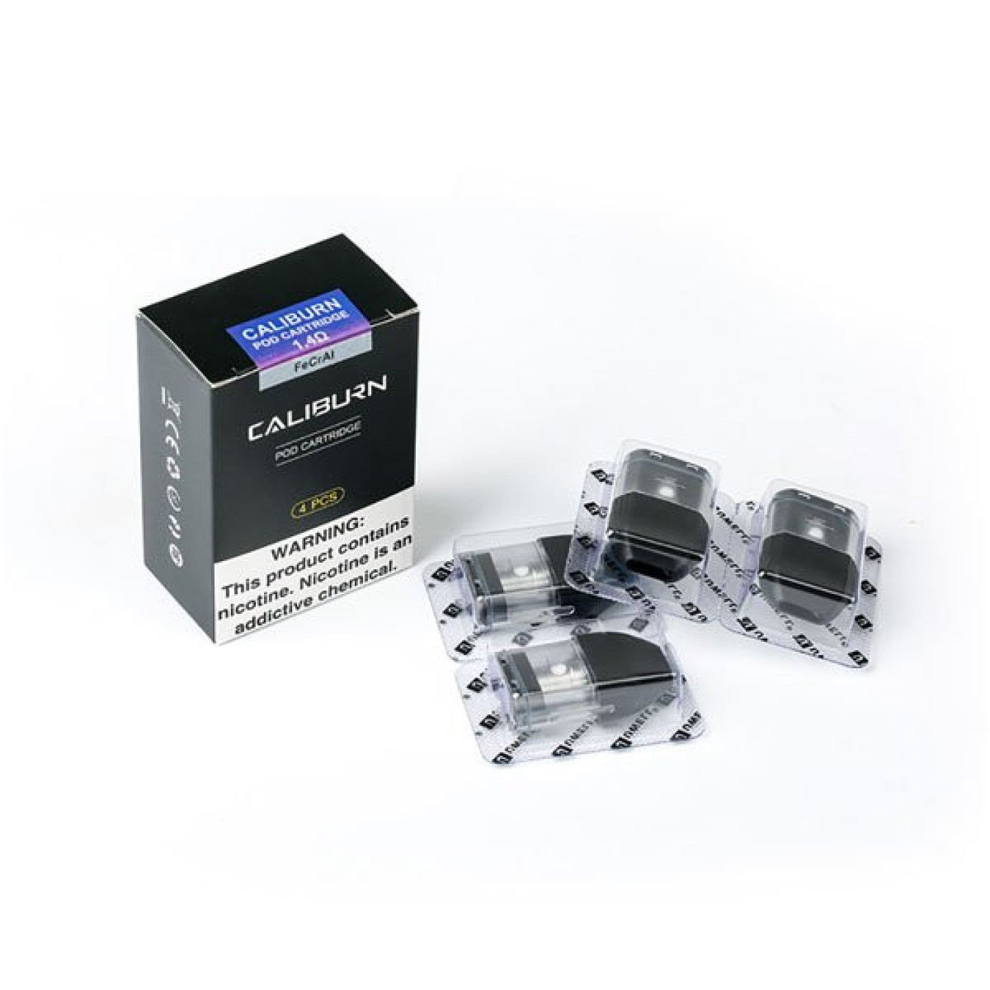 Cartouche Caliburn Uwell 1.4 ohm, gros plan de la mèche