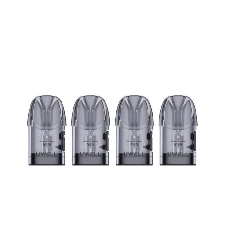 Cartouches Caliburn A3S Uwell, boîte de 4, 0.8 et 1 ohm