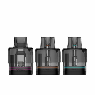 Cartouches Typhos Uwell, vue de face
