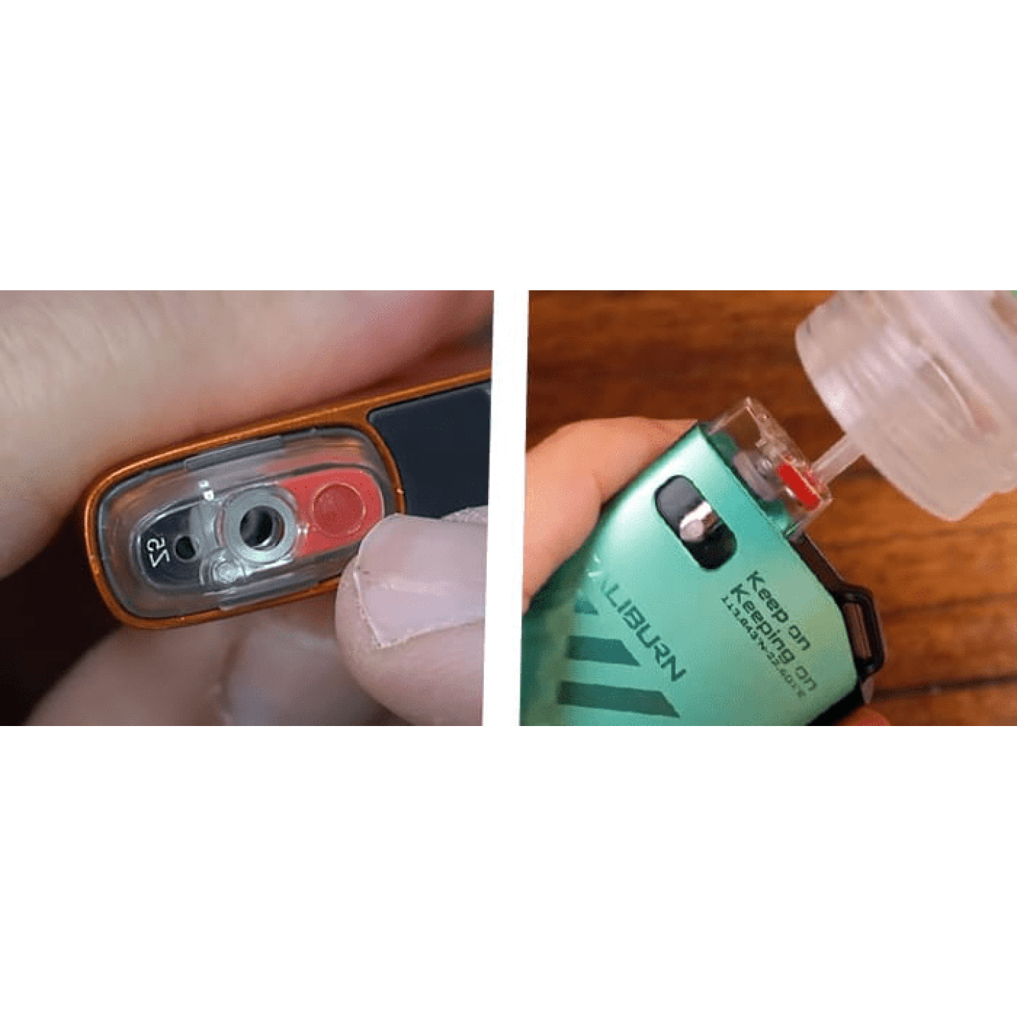Kit Pod Caliburn AK2 Uwell, vue de profil