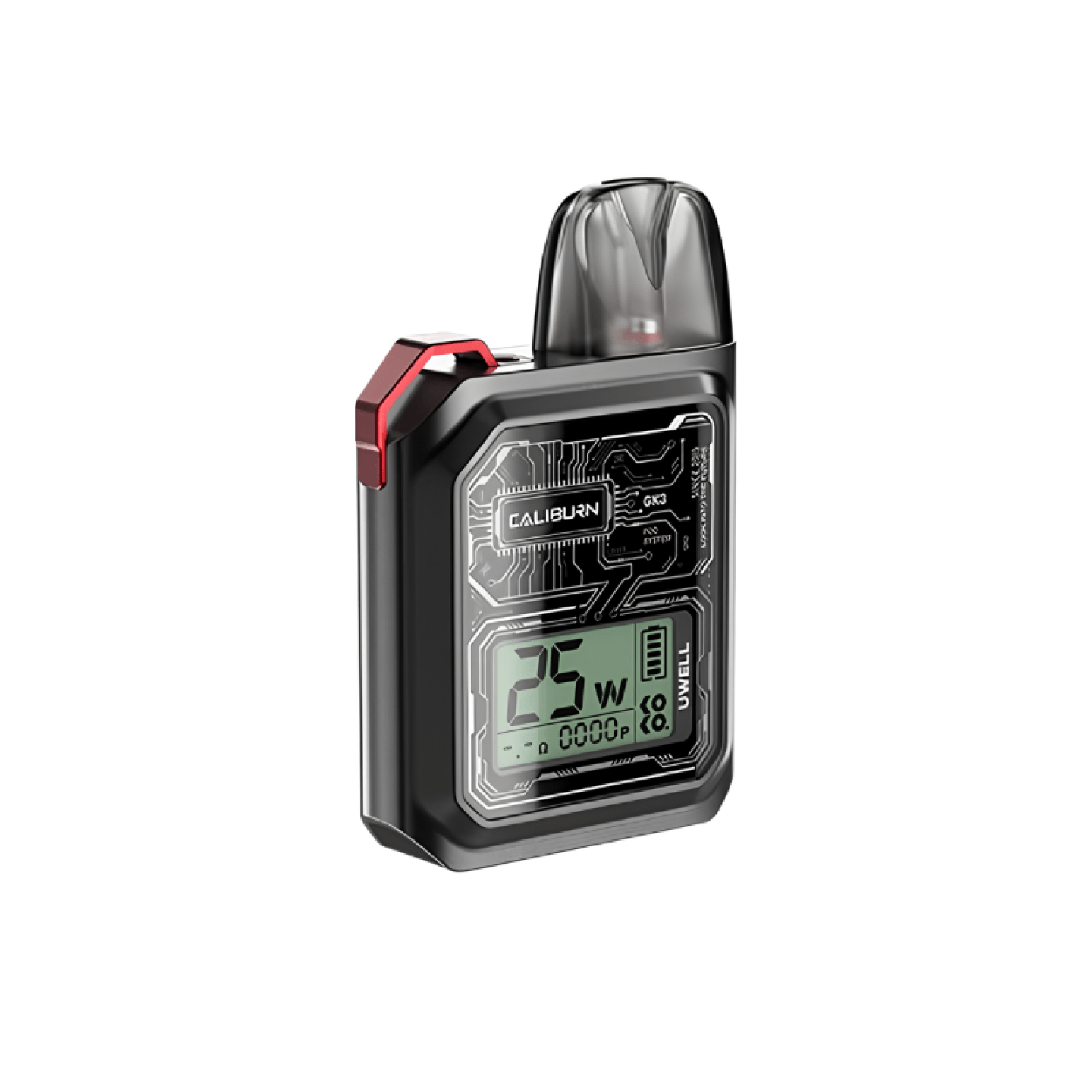 Kit Pod Caliburn GK3 Uwell, vue d'ensemble