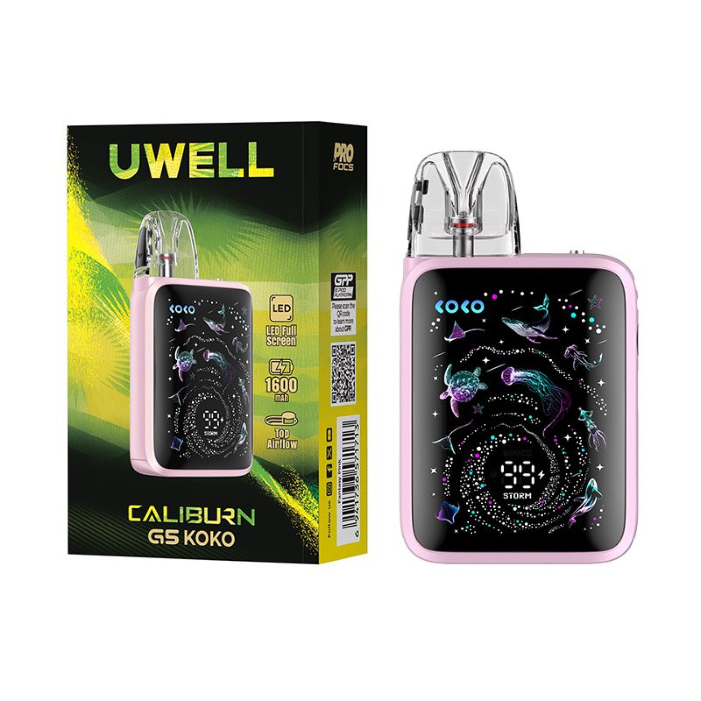 Kit Pod Caliburn G5 Koko Uwell, détail