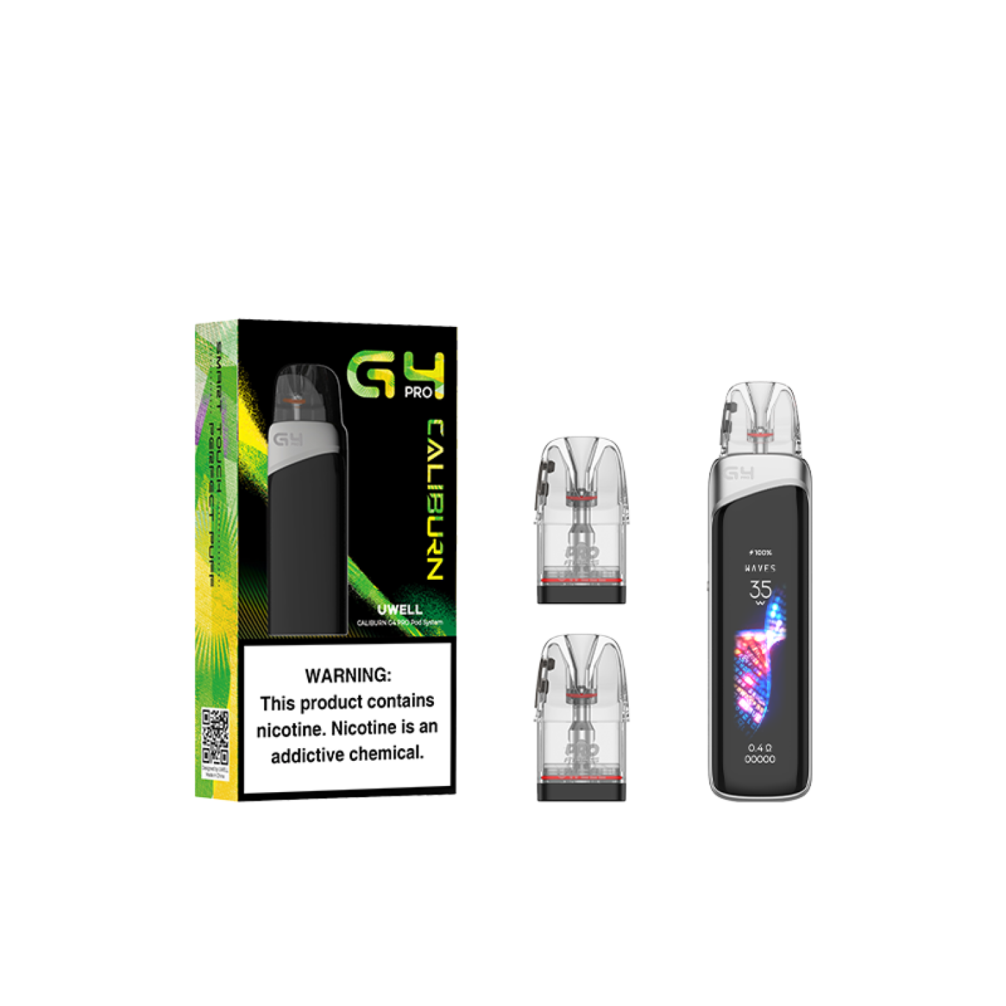 Kit Pod Caliburn G4 Pro Uwell, détail