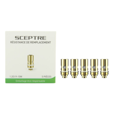Pack de 5 résistances S-Coil Sceptre Innokin, boîte fournisseur