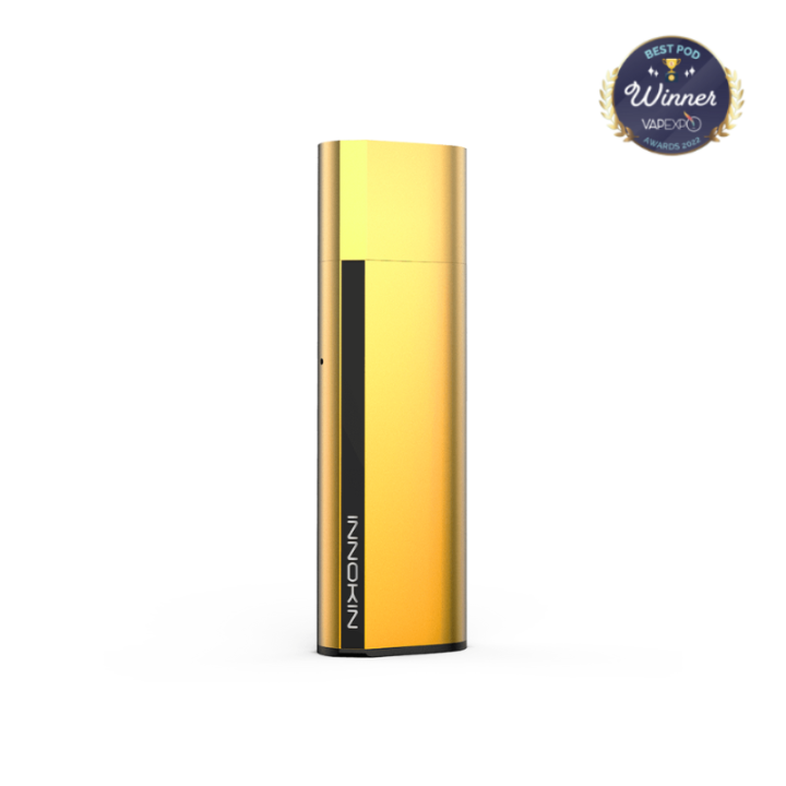 Kit Pod Klypse Innokin coloris Gold, vue de trois quarts