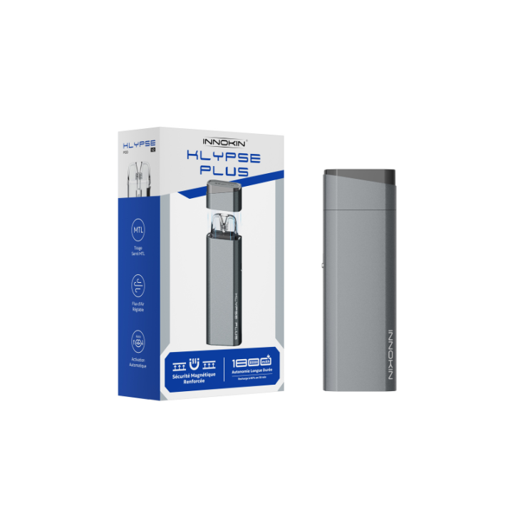 Kit Pod Klypse Plus Innokin coloris Space Gray, vue de face
