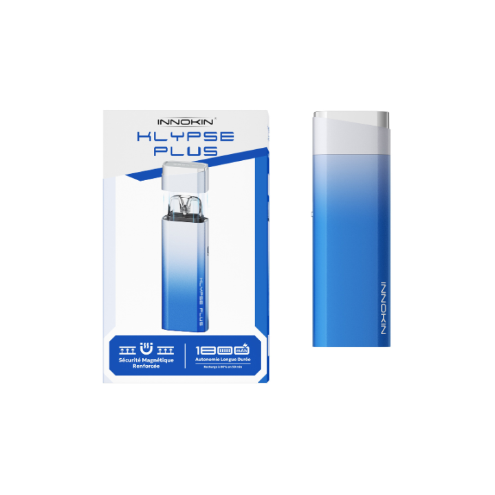 Kit Pod Klypse Plus Innokin coloris Crystal Silver, vue de profil