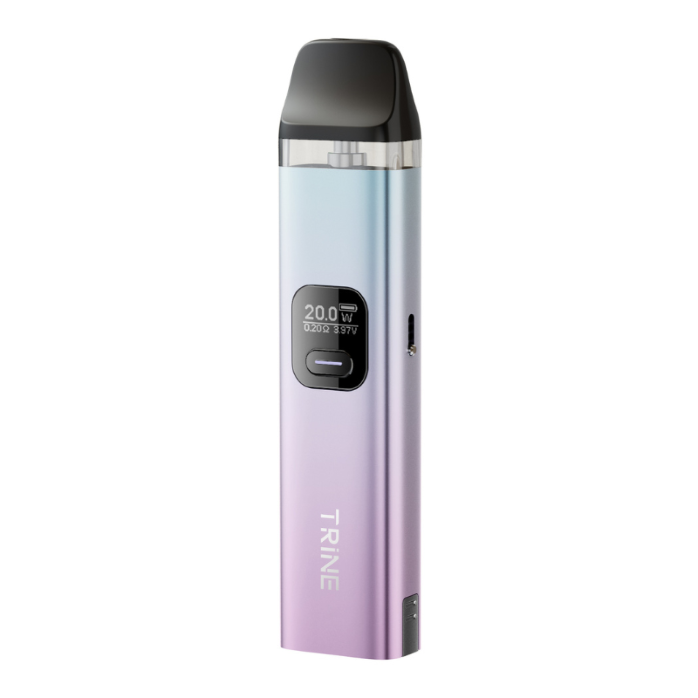 Kit Pod Trine Innokin coloris Purple Blue, vue de trois quarts