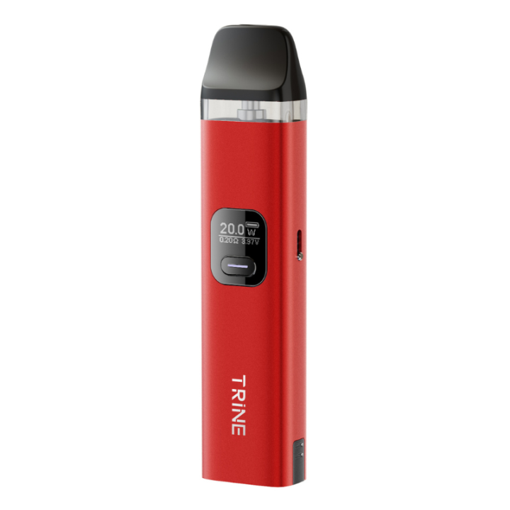 Kit Pod Trine Innokin coloris Solar Red, vue de profil