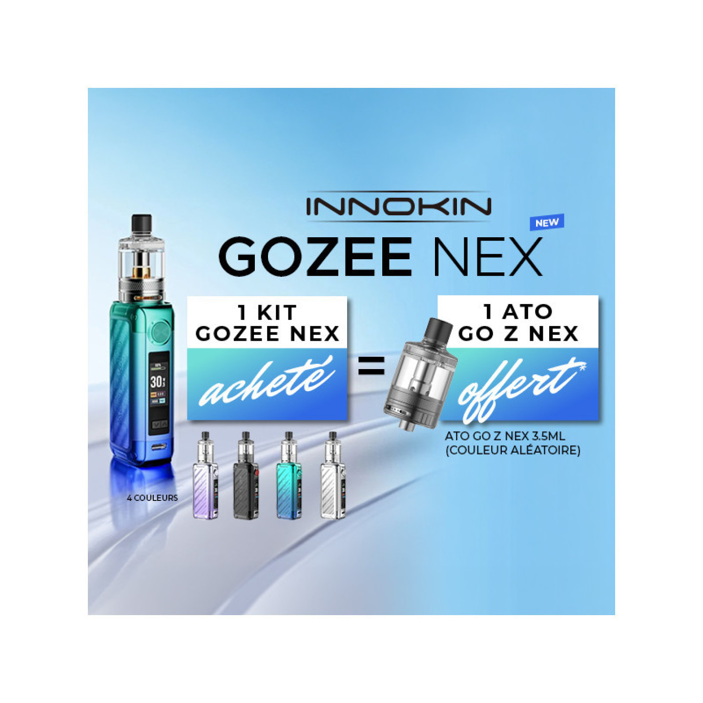 Kit Pod GOZee Nex Innokin, vue d'ensemble