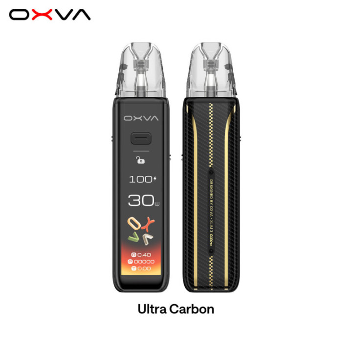 Kit Pod XLIM 3 Ultra OXVA coloris Ultra Carbon