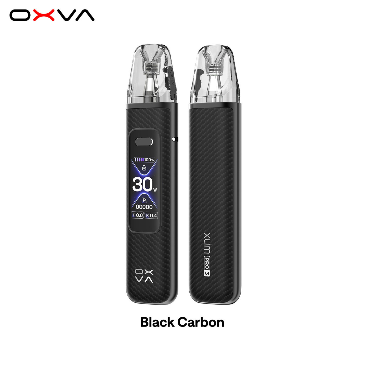 Kit Pod XLIM Pro 3 OXVA coloris Black Carbon