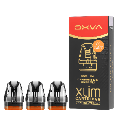 Cartouches XLIM Top Fill SS x3 OXVA, cartouche en inox