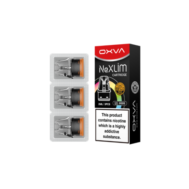 Cartouches NeXLIM Dual Mesh OXVA, cartouches hors emballage
