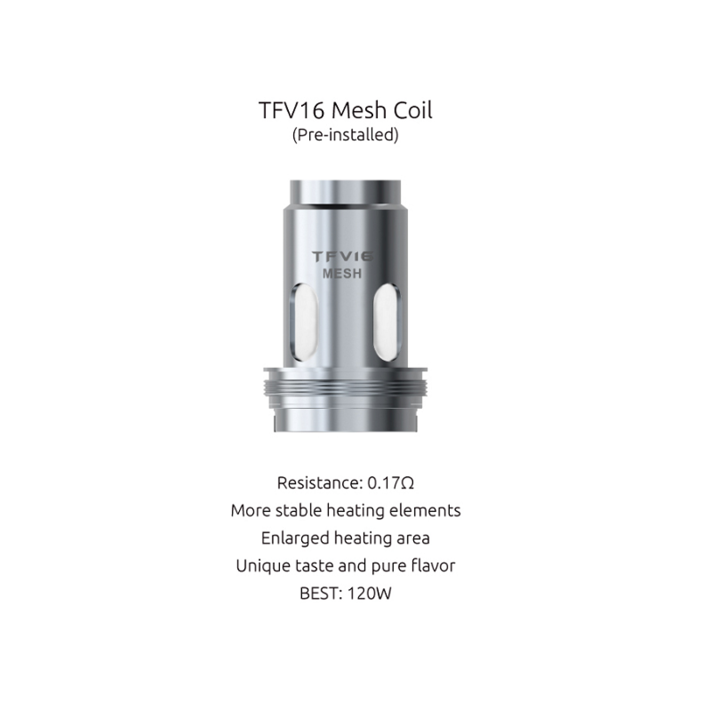 Boîte de résistances TFV16 Mesh Smok, pack de 3