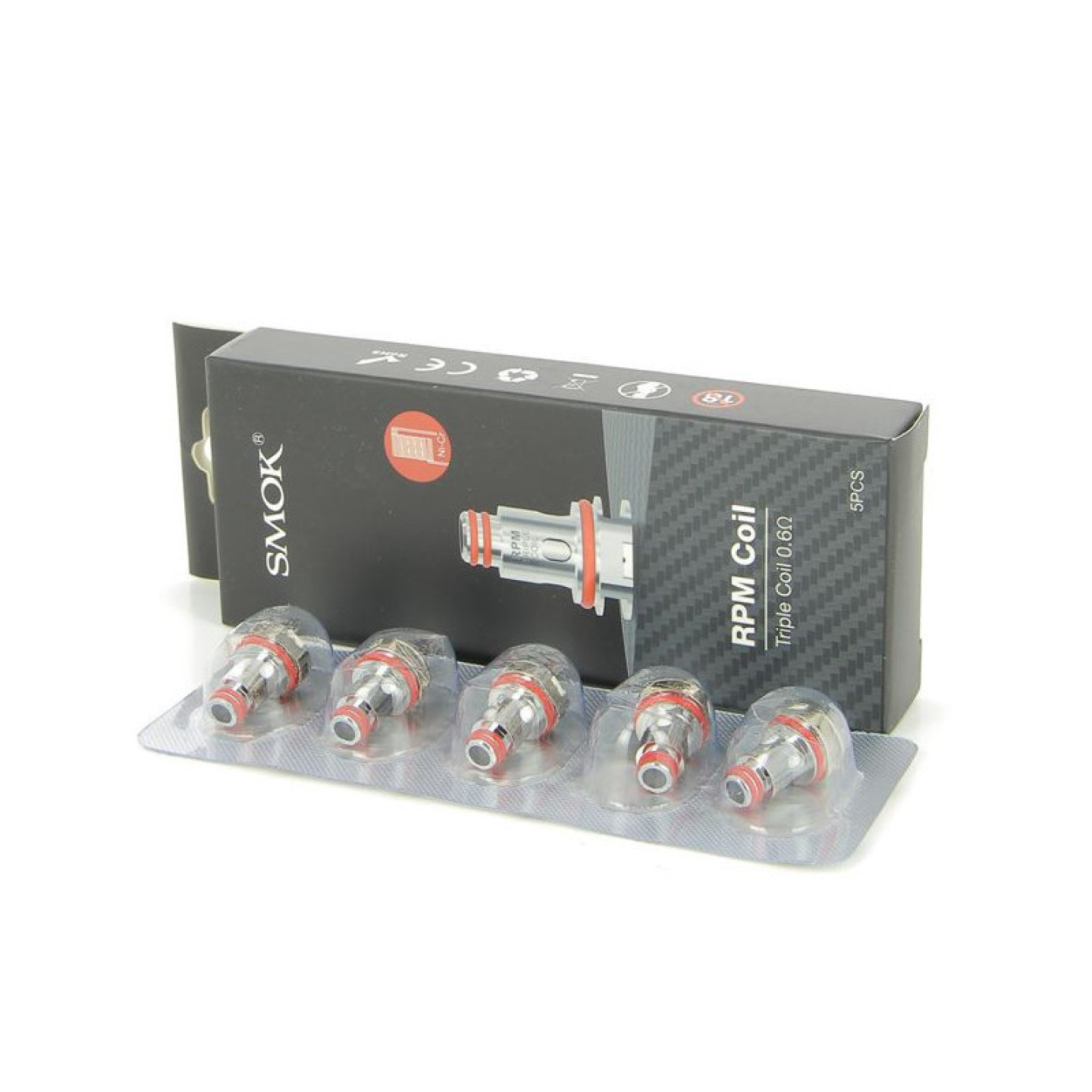 Pack de 5 résistances RPM Triple Smok 0.6 ohm